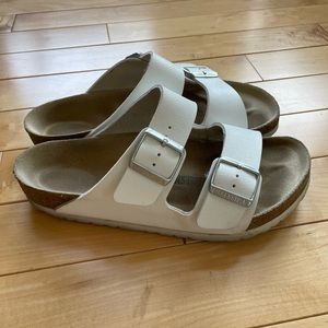 Birkenstocks White Size 8